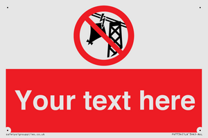 Custom prohibition do not fly kites near overhead electrical power lines